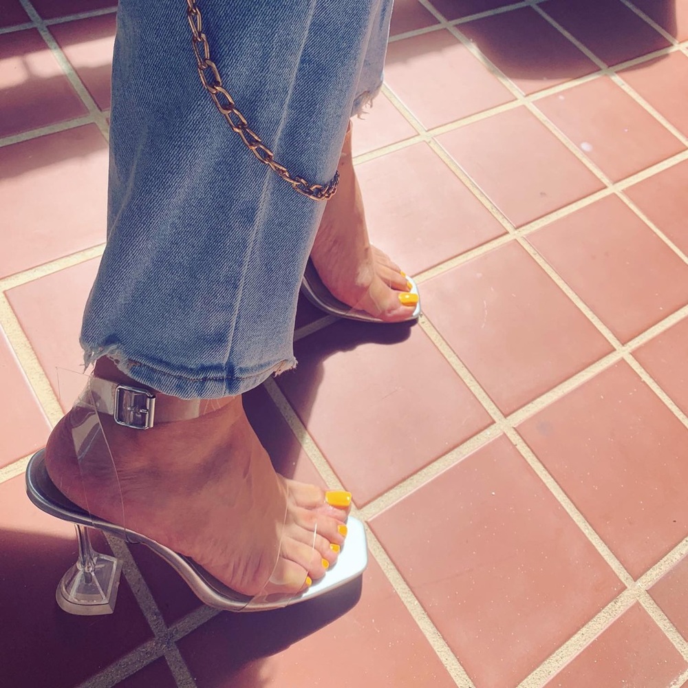 Isadora Clear & Silver Heels